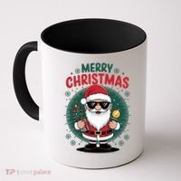 Merry Christmas Funny Santa Claus Red Costume Hat Great Gift Coffee Mug thumb 0