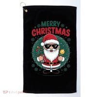Merry Christmas Funny Santa Claus Red Costume Hat Great Gift Golf Towel thumb 0