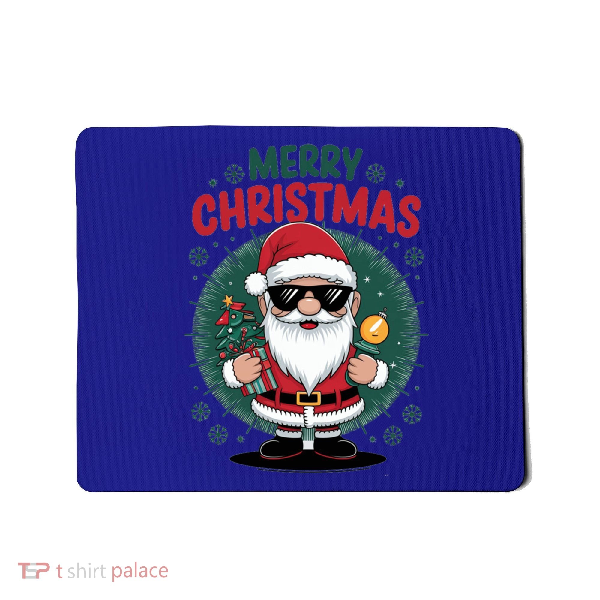 Merry Christmas Funny Santa Claus Red Costume Hat Great Gift Mousepad