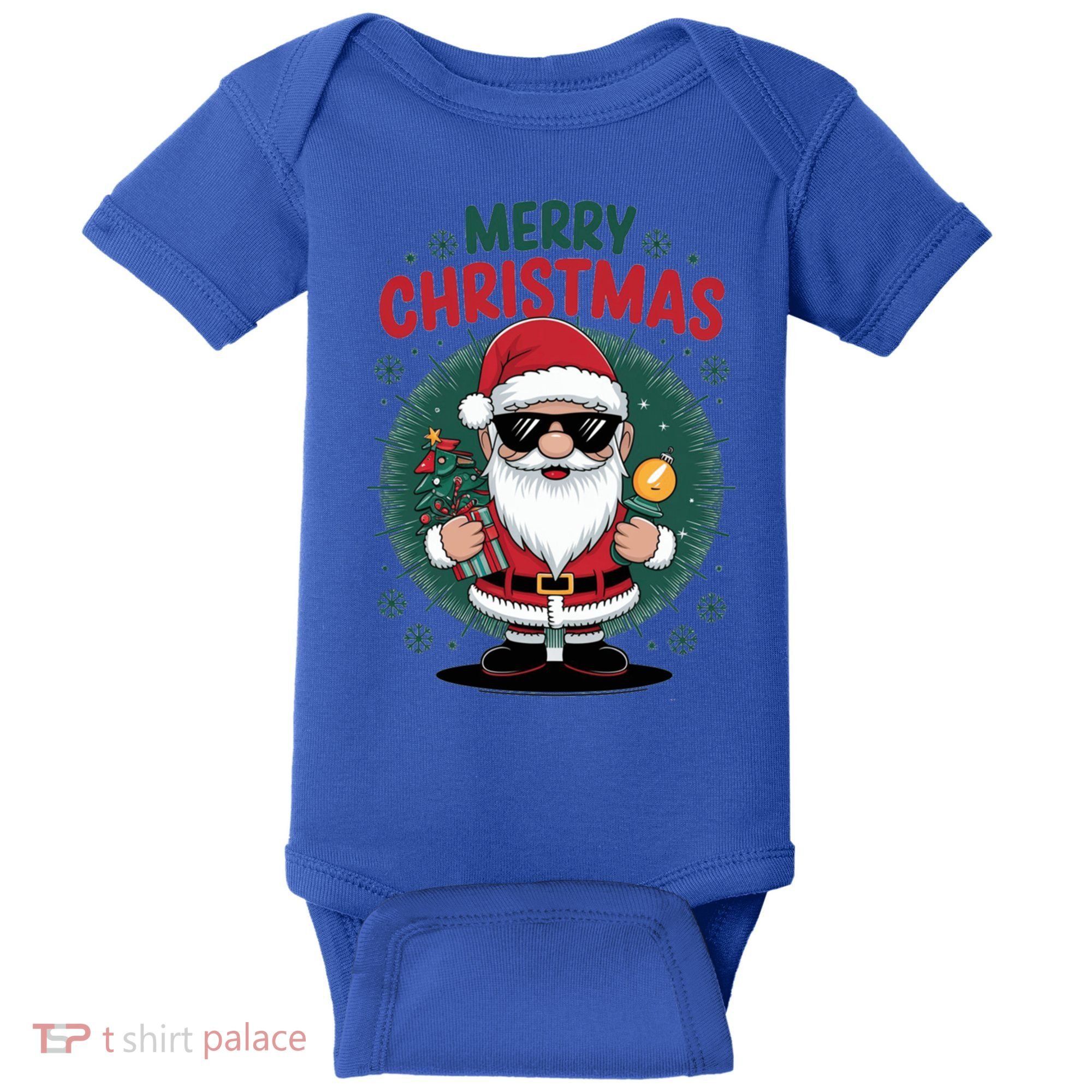 Merry Christmas Funny Santa Claus Red Costume Hat Great Gift Baby Bodysuit