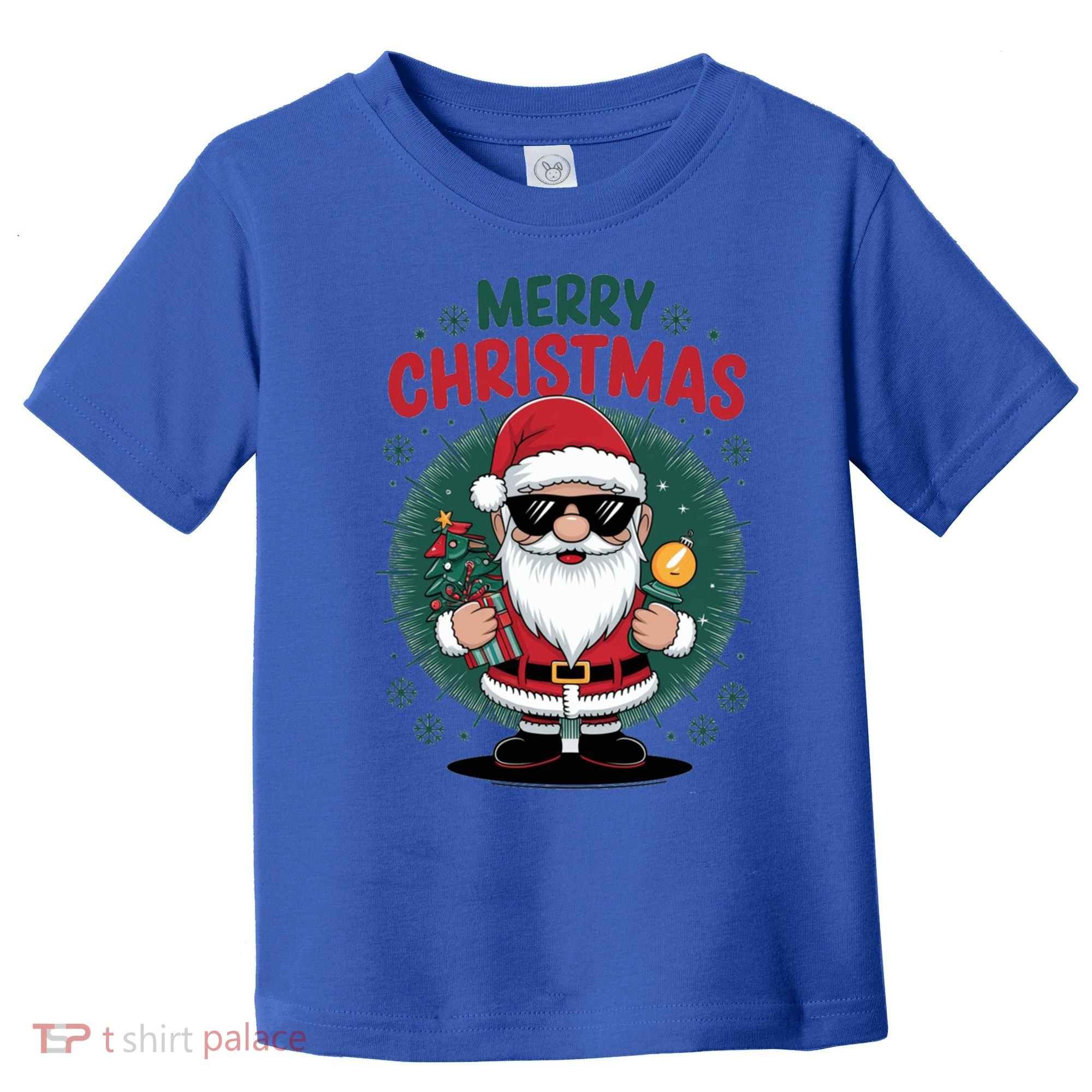 Merry Christmas Funny Santa Claus Red Costume Hat Great Gift Toddler T-Shirt