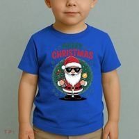 Merry Christmas Funny Santa Claus Red Costume Hat Great Gift Toddler T-Shirt thumb 2