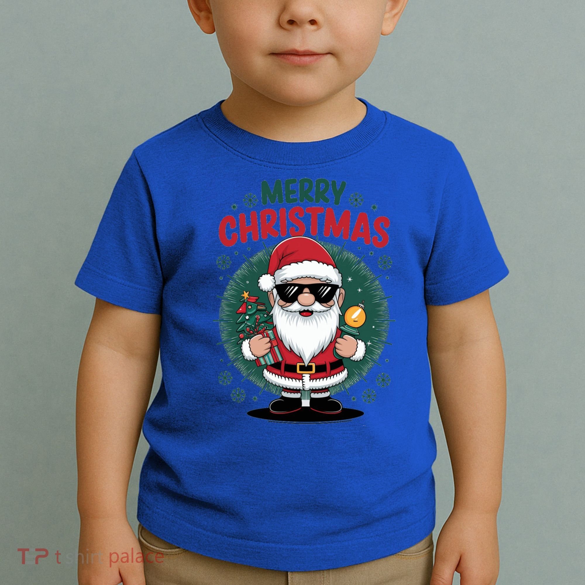 Merry Christmas Funny Santa Claus Red Costume Hat Great Gift Toddler T-Shirt