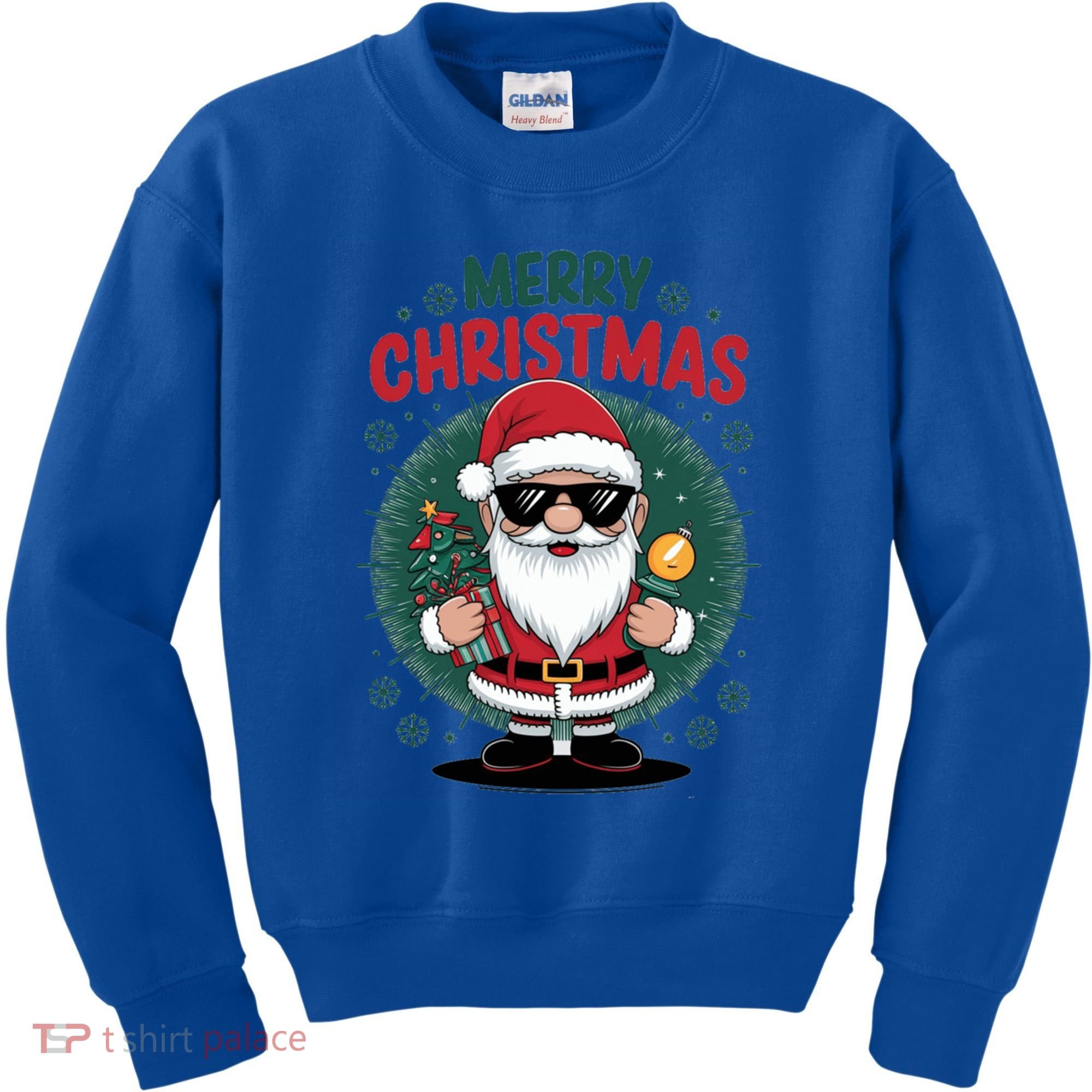Merry Christmas Funny Santa Claus Red Costume Hat Great Gift Kids Sweatshirt