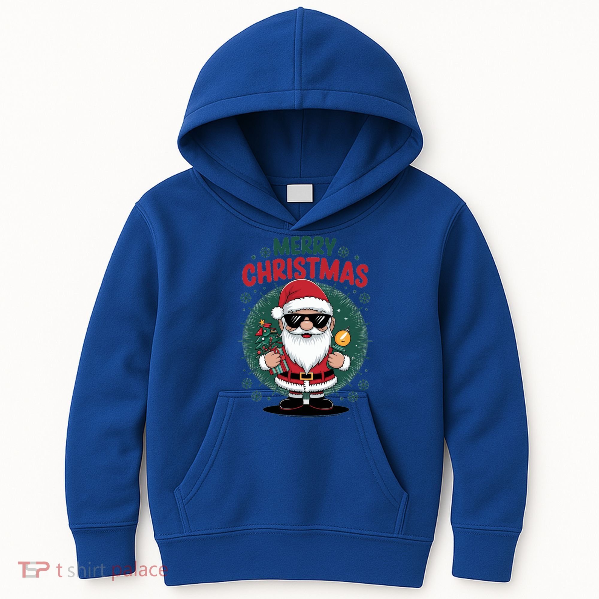 Merry Christmas Funny Santa Claus Red Costume Hat Great Gift Kids Hoodie