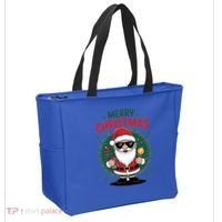 Merry Christmas Funny Santa Claus Red Costume Hat Great Gift Tote Bag thumb 2