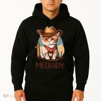 Meowdy Cat Funny Howdy Meme Western Cowboy Kitten Hoodie thumb 2