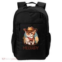 Meowdy Cat Funny Howdy Meme Western Cowboy Kitten Backpack thumb 0