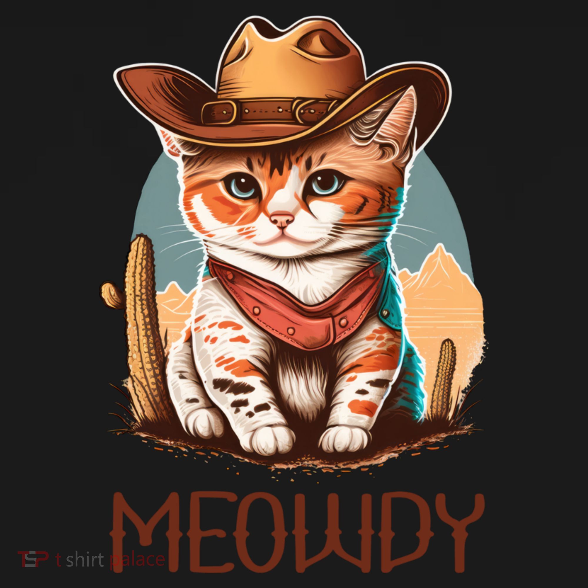 Meowdy Cat Funny Howdy Meme Western Cowboy Kitten Women's Hoodie