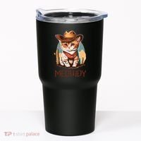 Meowdy Cat Funny Howdy Meme Western Cowboy Kitten Tumbler thumb 0