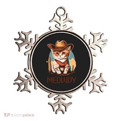 Meowdy Cat Funny Howdy Meme Western Cowboy Kitten Ornament