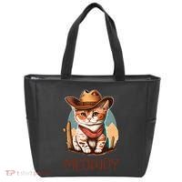 Meowdy Cat Funny Howdy Meme Western Cowboy Kitten Tote Bag thumb 0