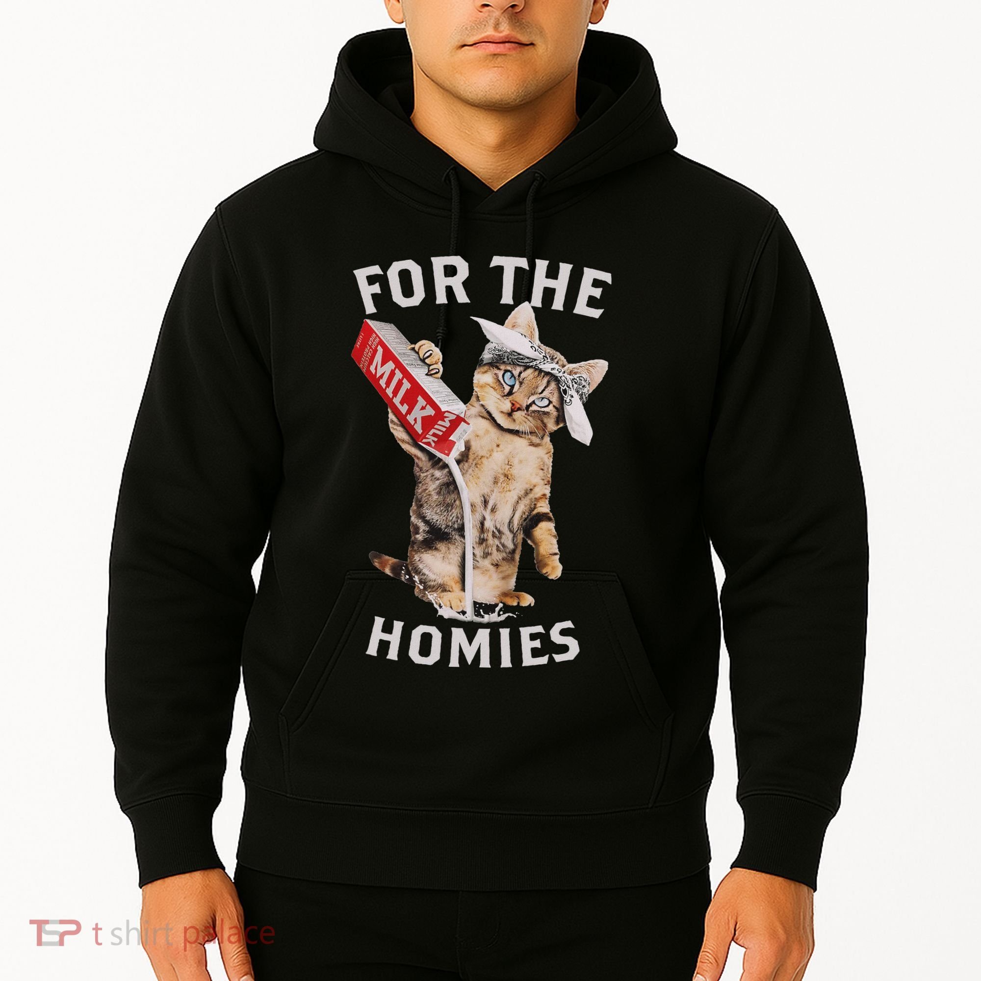 Milk Cat For The Homies Lover Hoodie