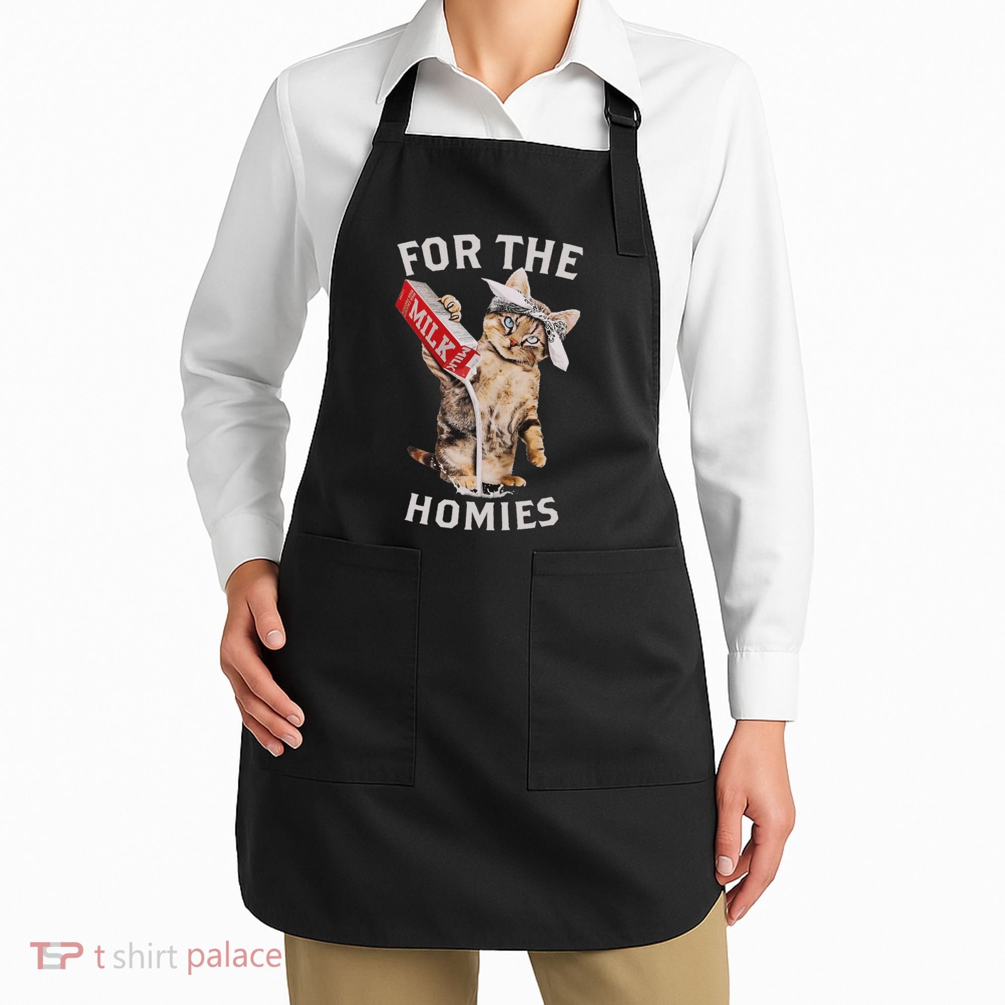 Milk Cat For The Homies Lover Apron