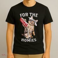Milk Cat For The Homies Lover T-Shirt thumb 3