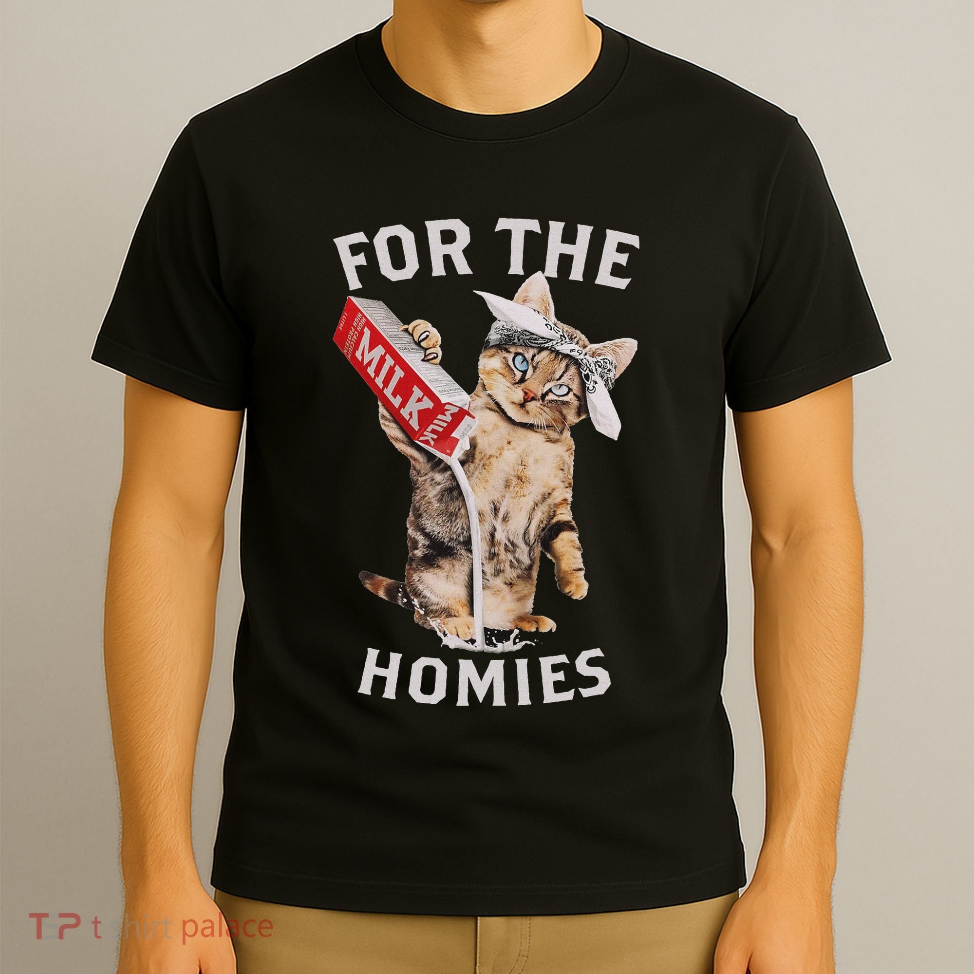 Milk Cat For The Homies Lover T-Shirt