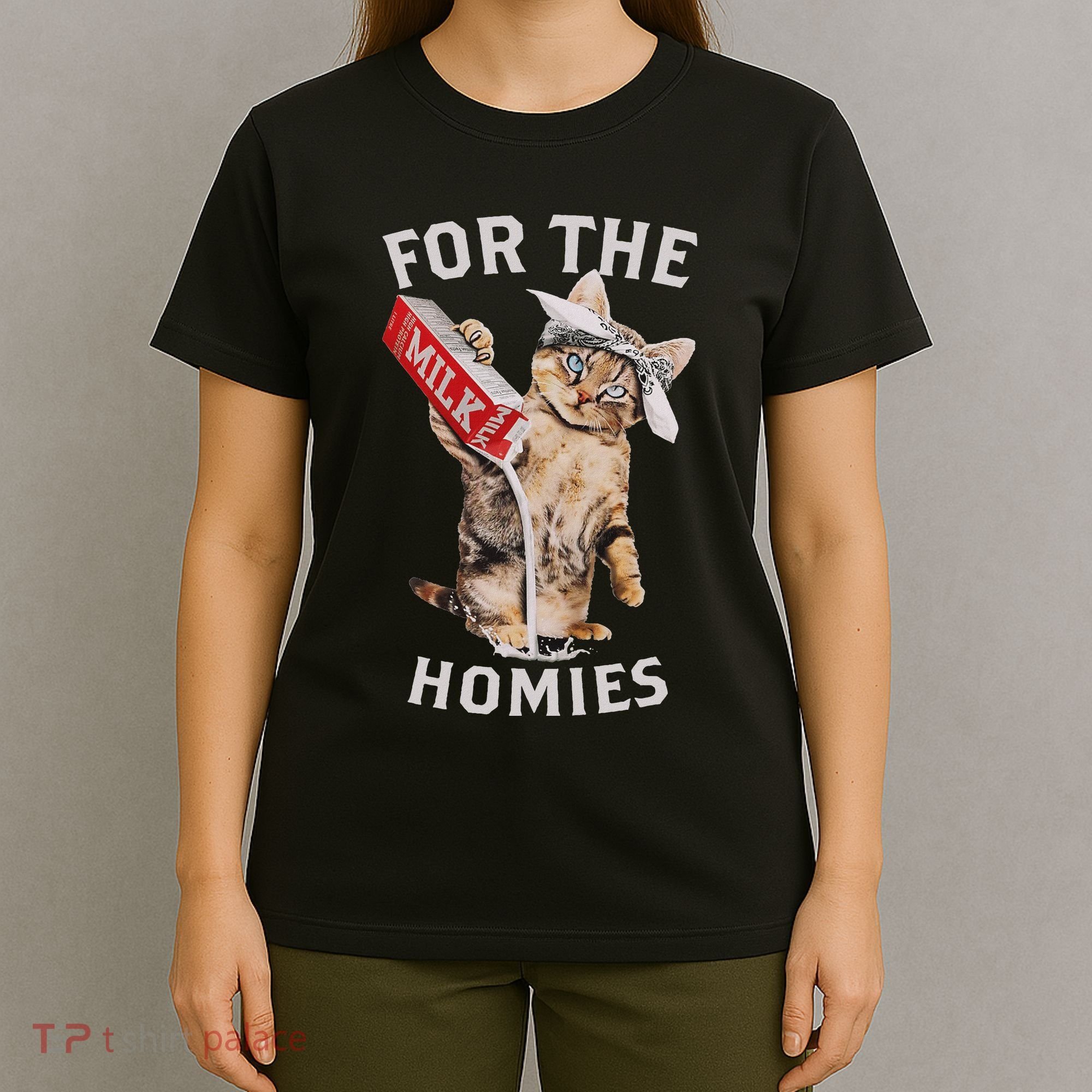 Milk Cat For The Homies Lover T-Shirt