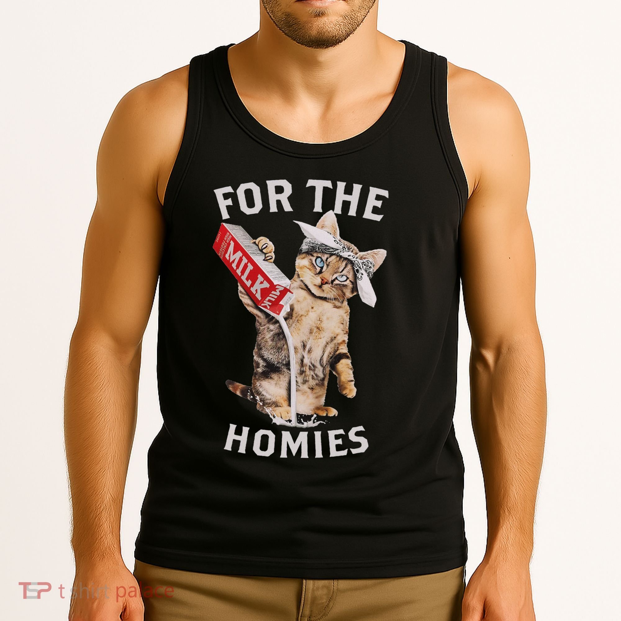 Milk Cat For The Homies Lover Tank Top