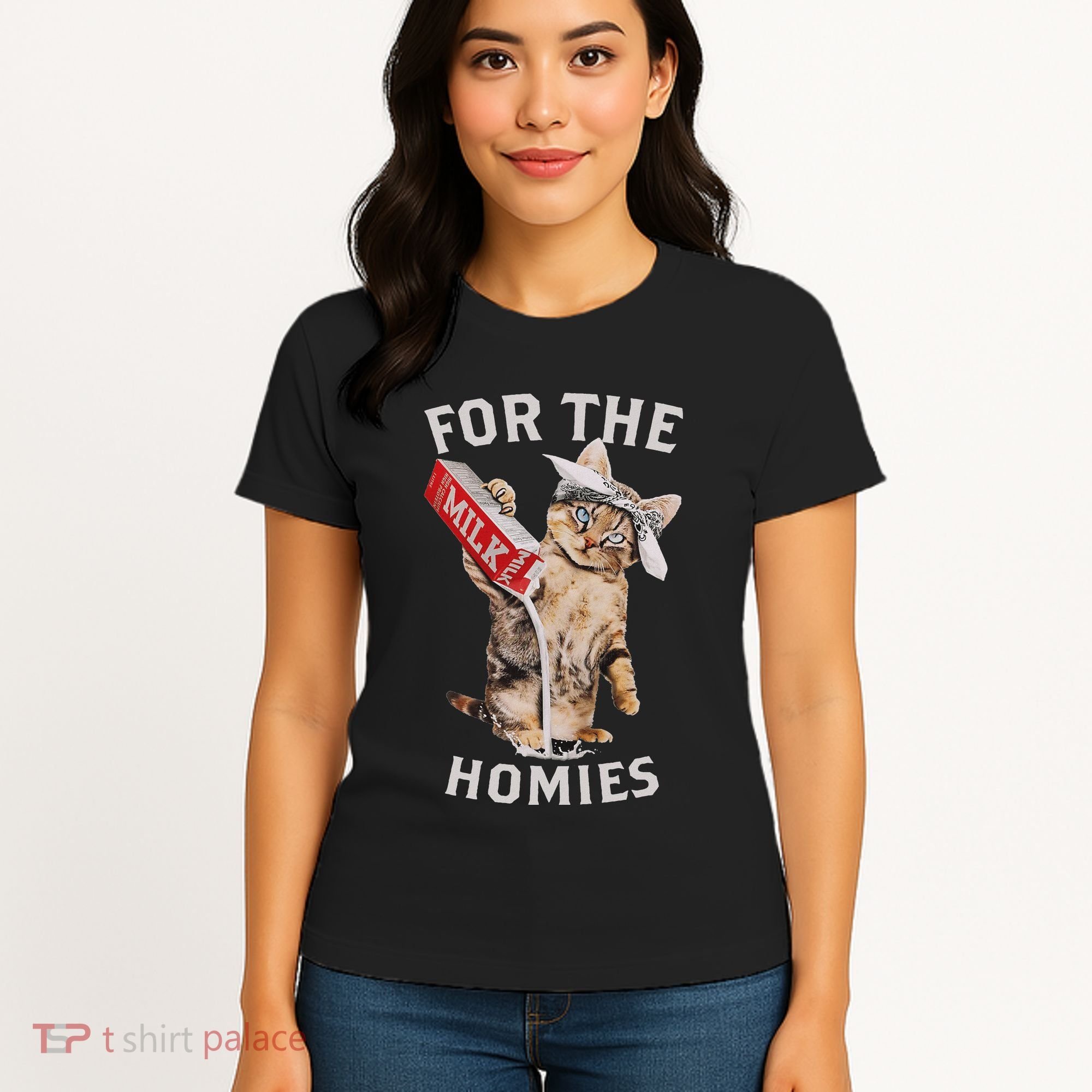 Milk Cat For The Homies Lover Women's T-Shirt
