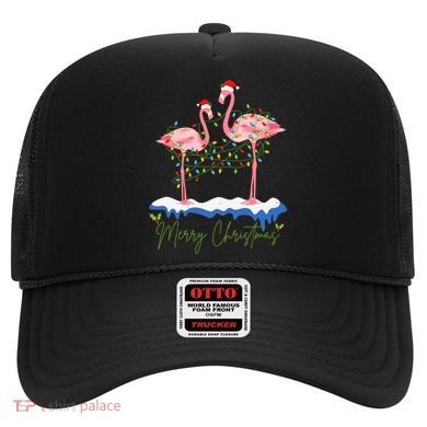 Merry Christmas Flamingo Holiday Hat