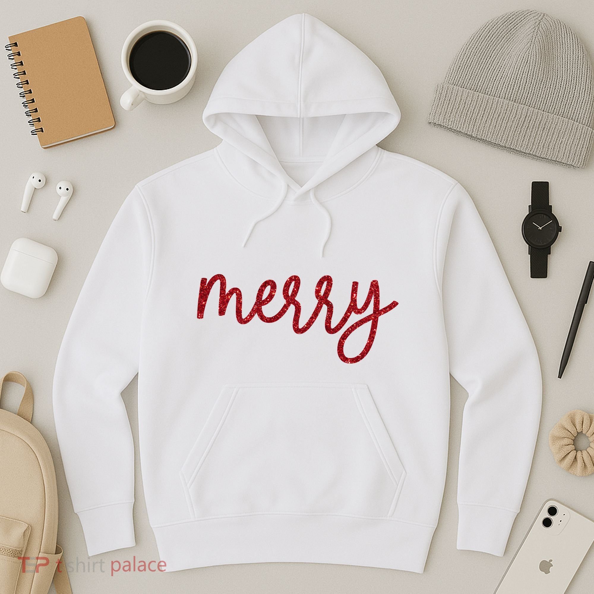 Merry Christmas Festive Family Matching Hoodie