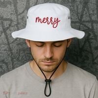 Merry Christmas Festive Family Matching Bucket Hat thumb 2