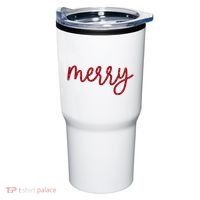 Merry Christmas Festive Family Matching Tumbler thumb 0