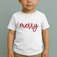 Merry Christmas Festive Family Matching Toddler T-Shirt thumb 2