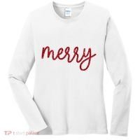 Merry Christmas Festive Family Matching Women's Long Sleeve Shirt thumb 0