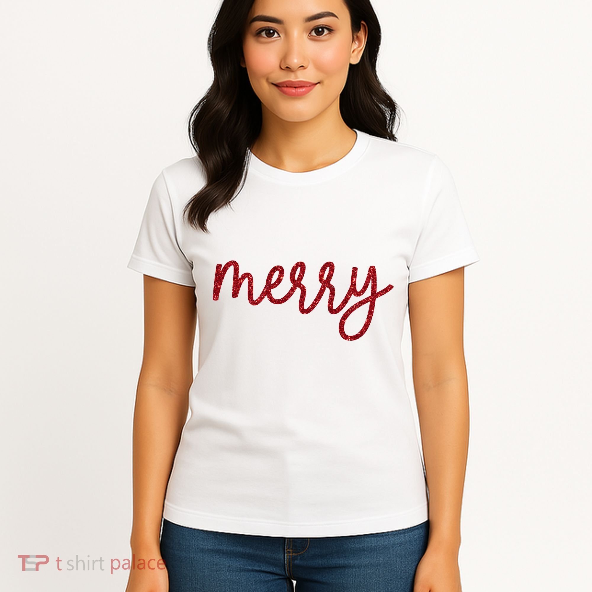 Merry Christmas Festive Family Matching Women's T-Shirt