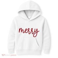 Merry Christmas Festive Family Matching Kids Hoodie thumb 0