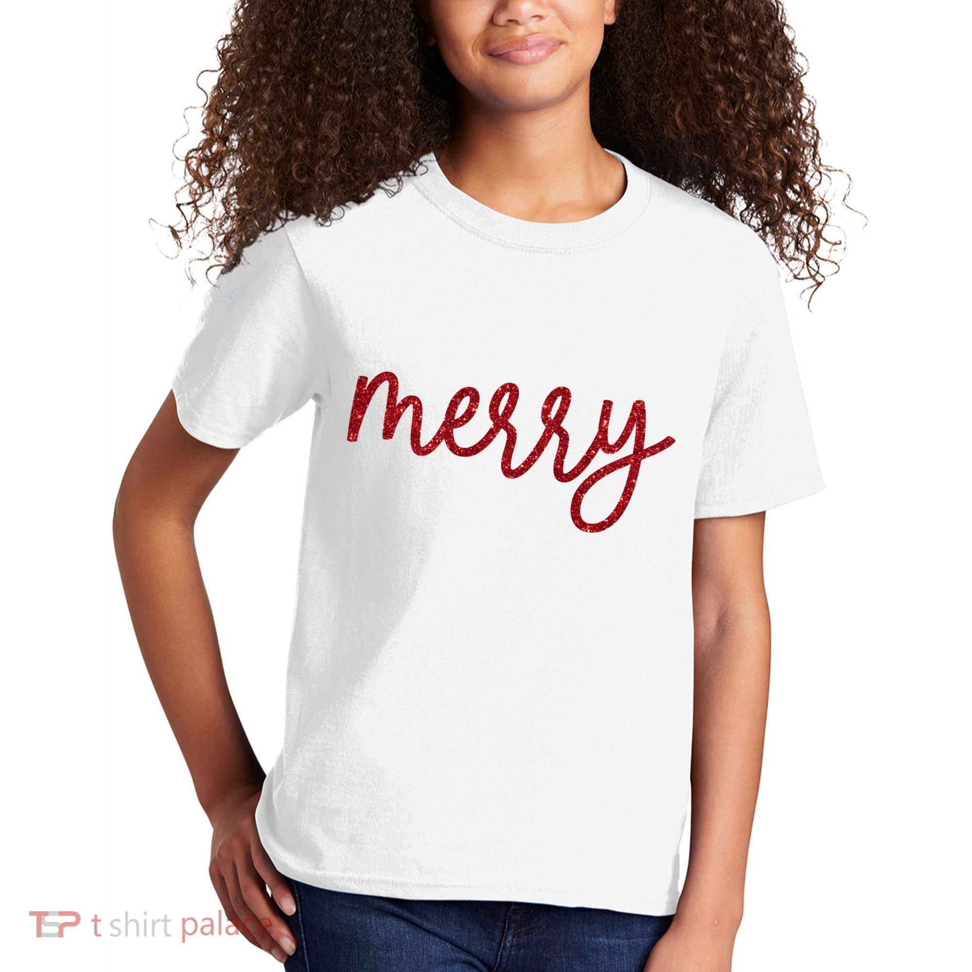Merry Christmas Festive Family Matching Kids T-Shirt