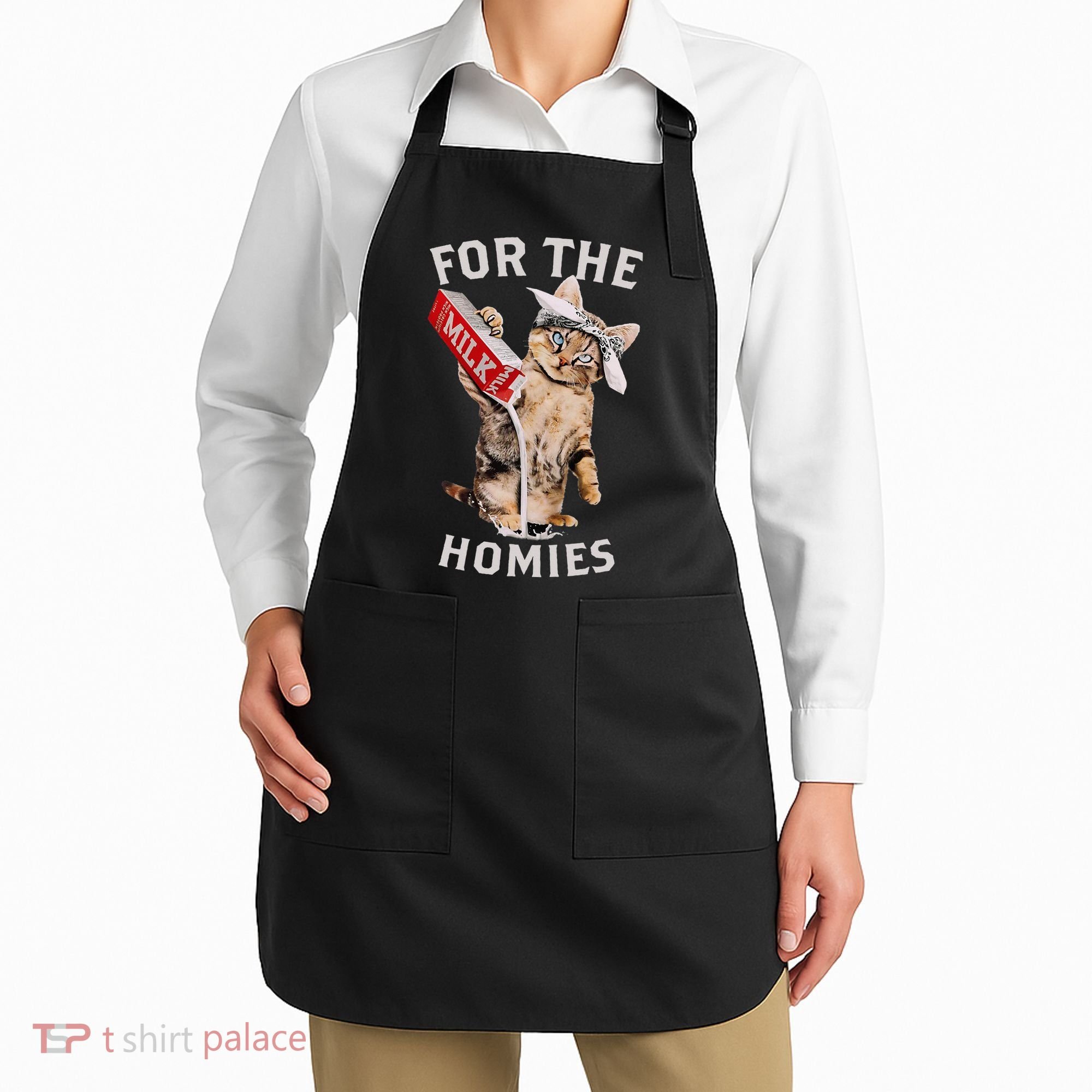 Milk Cat For The Homies Apron