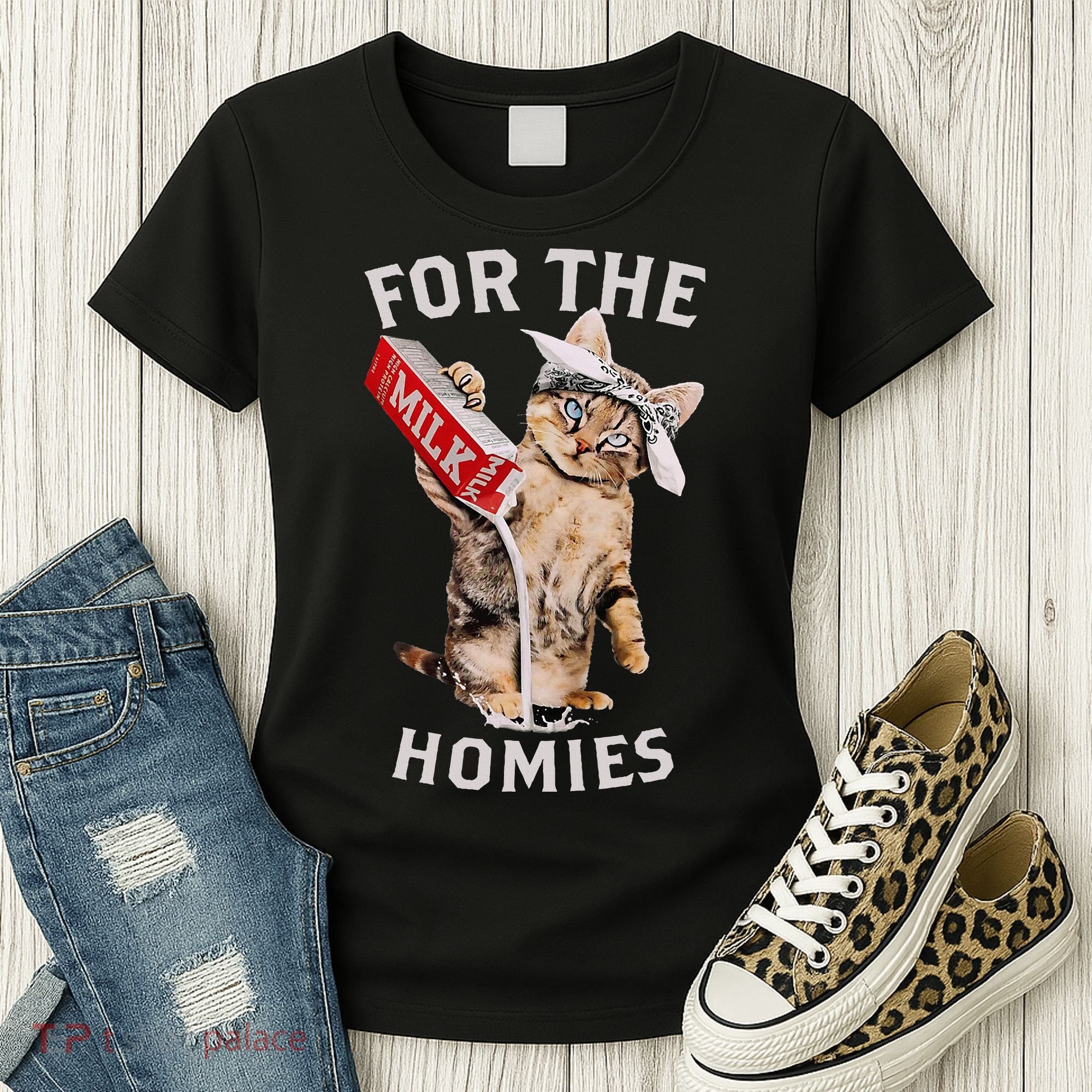Milk Cat For The Homies Women's T-Shirt