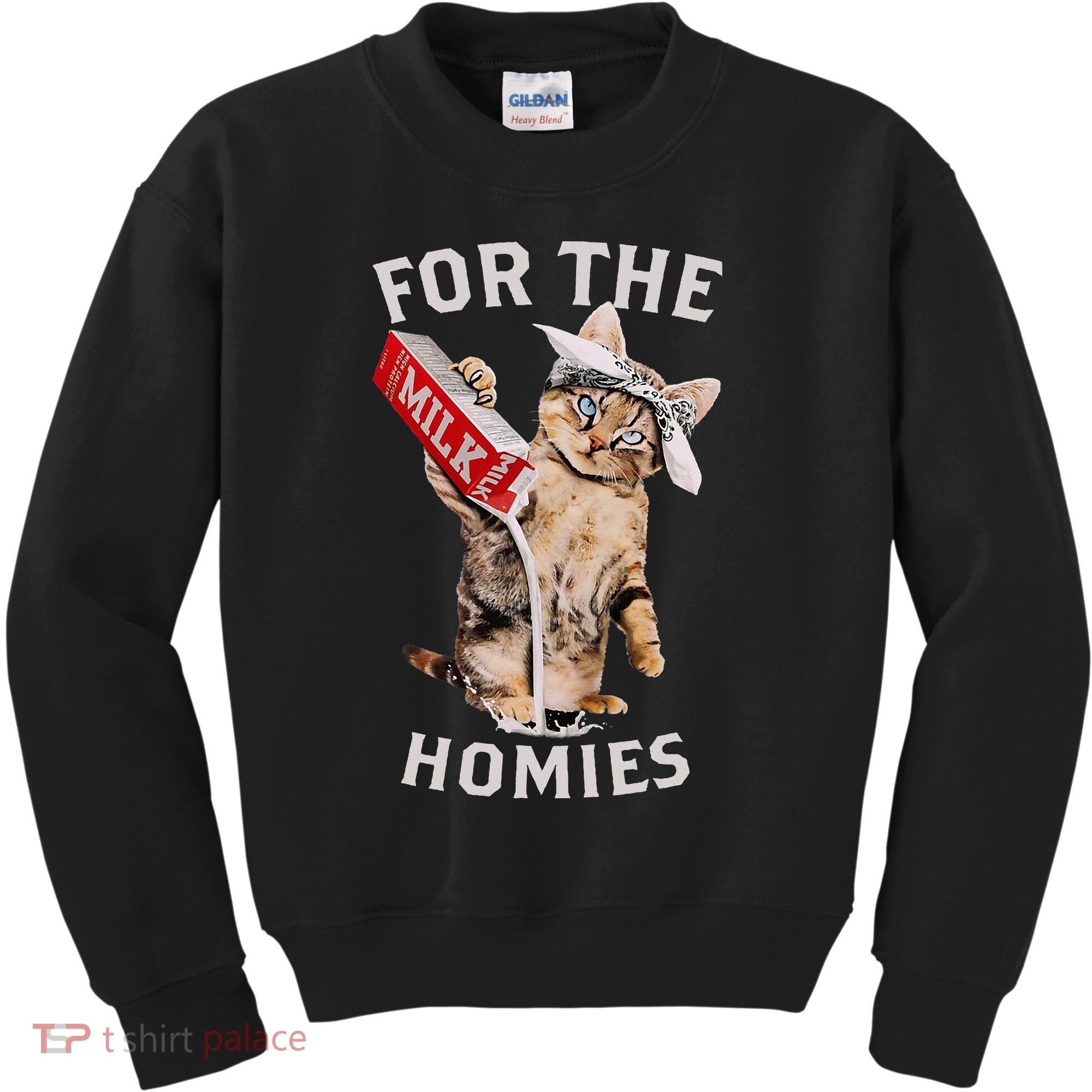 Milk Cat For The Homies Kids Sweatshirt