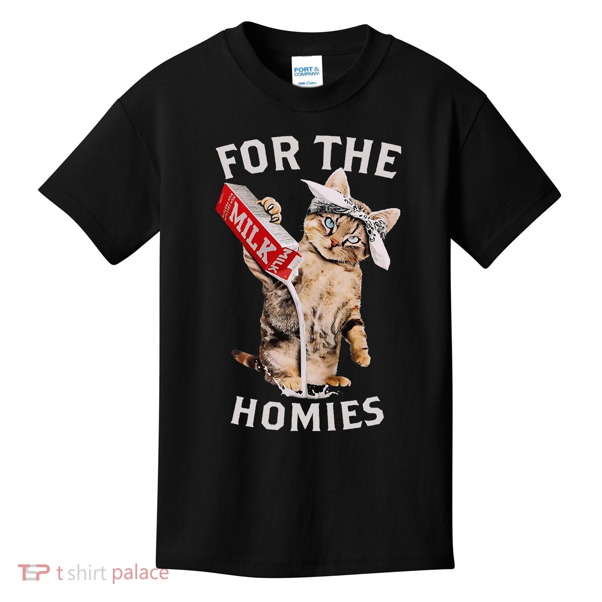 Milk Cat For The Homies Kids T-Shirt