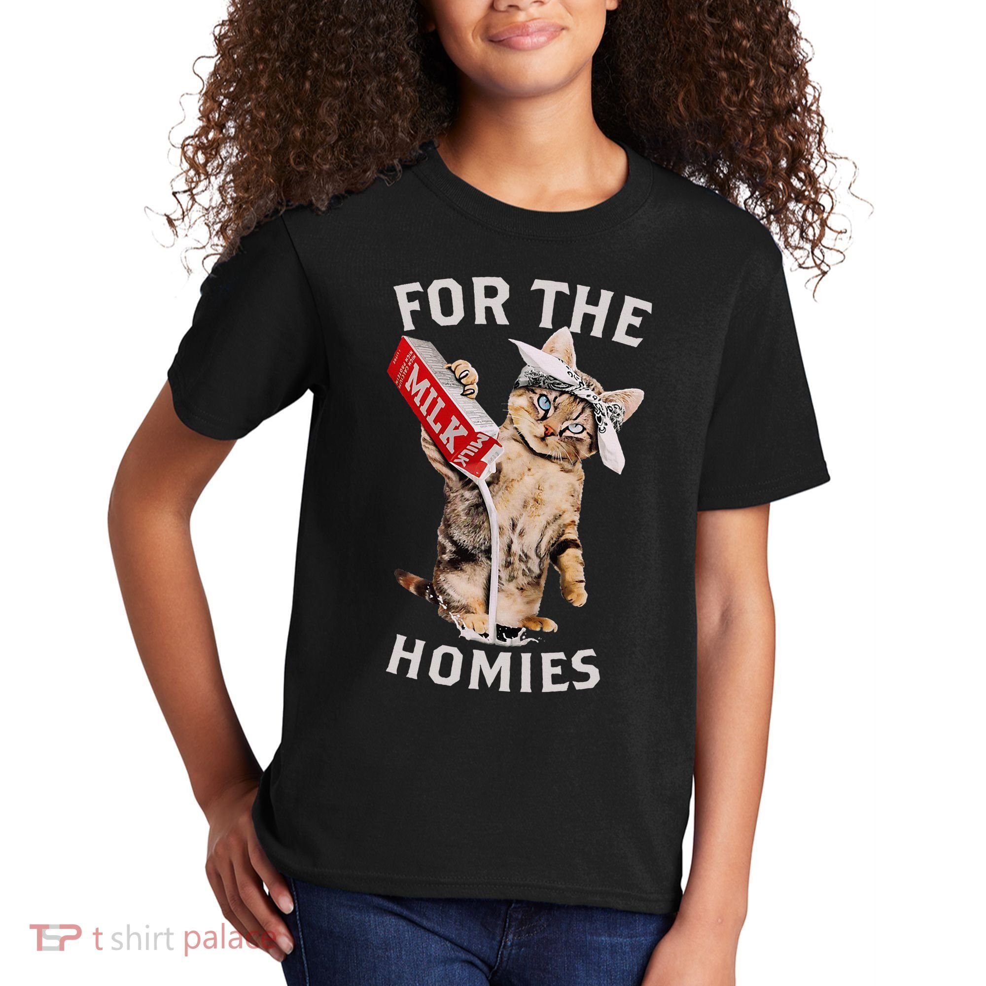 Milk Cat For The Homies Kids T-Shirt