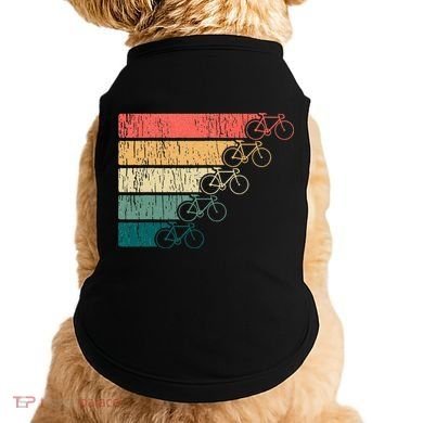 Minimalistic Cycling Funny Biking Bicycle Enthusiast Doggie Tank