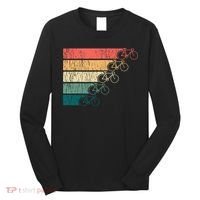 Minimalistic Cycling Funny Biking Bicycle Enthusiast Long Sleeve Shirt thumb 0