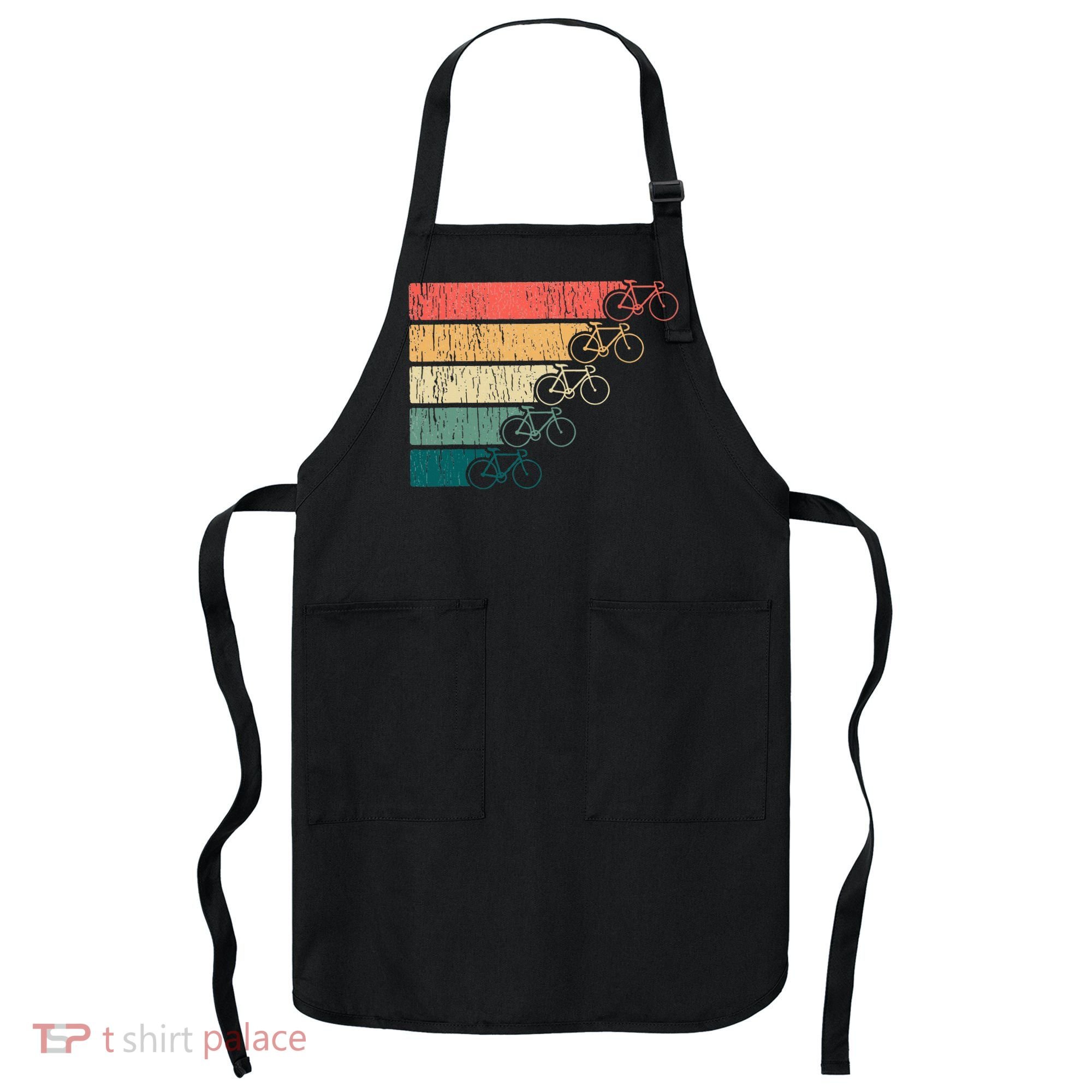 Minimalistic Cycling Funny Biking Bicycle Enthusiast Apron