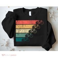 Minimalistic Cycling Funny Biking Bicycle Enthusiast Sweatshirt thumb 2