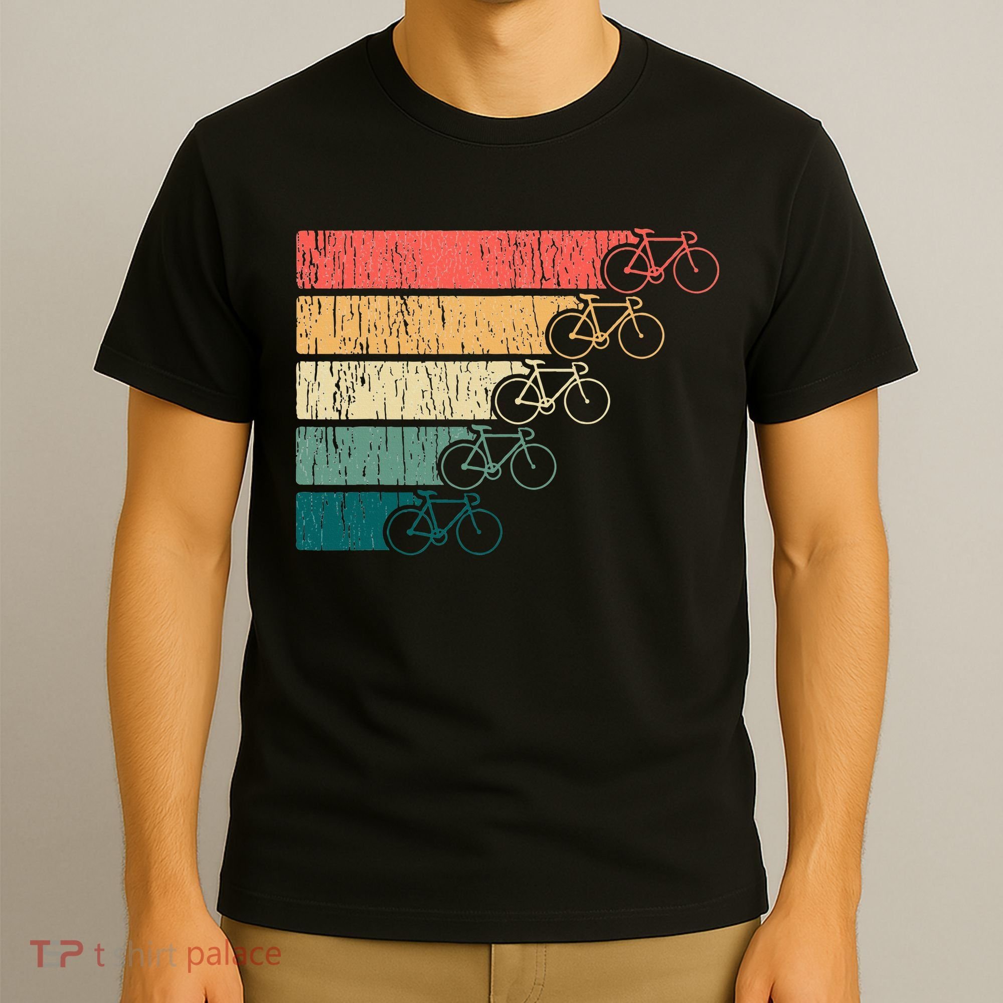 Minimalistic Cycling Funny Biking Bicycle Enthusiast T-Shirt