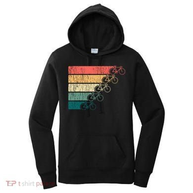 Minimalistic Cycling Funny Biking Bicycle Enthusiast Women's Hoodie