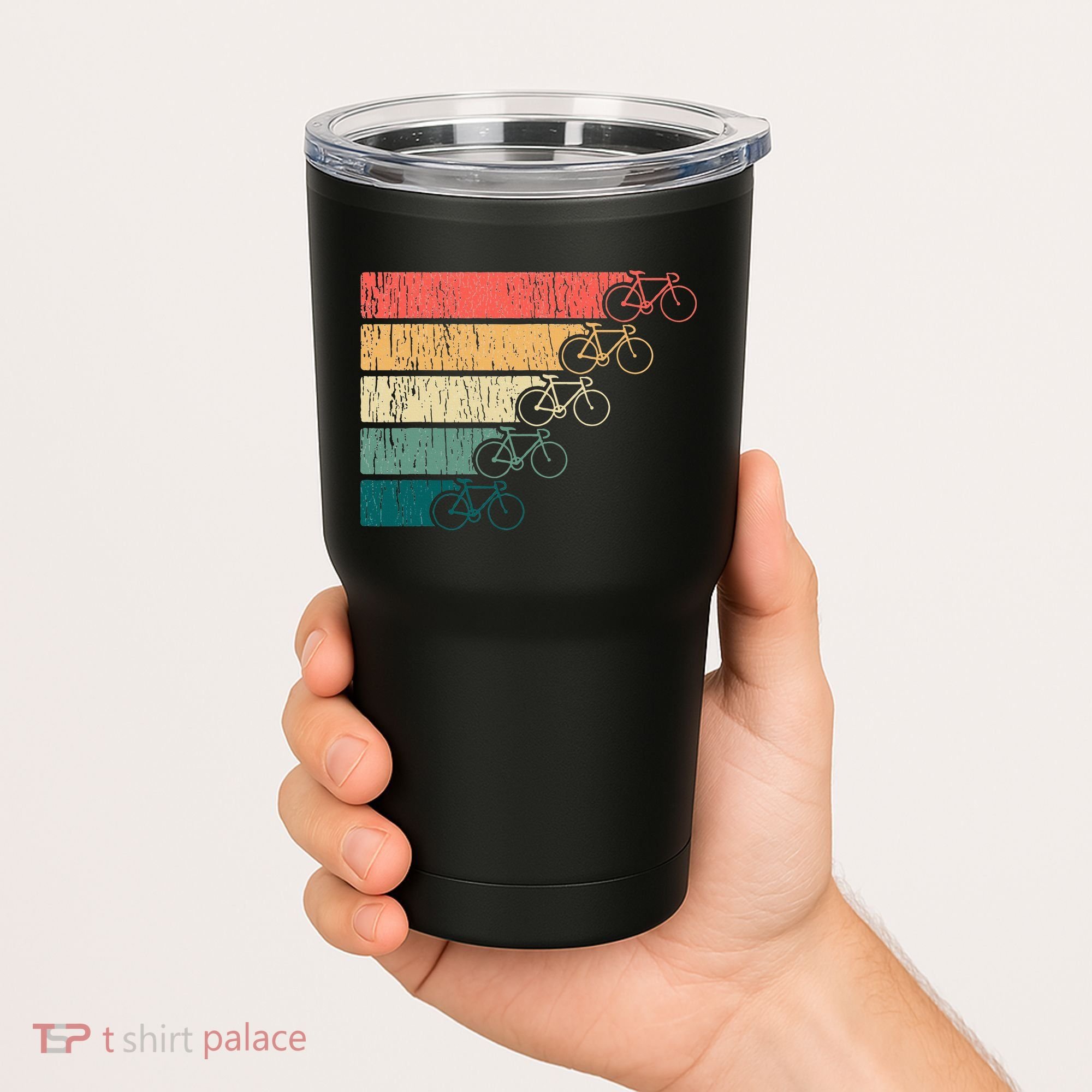 Minimalistic Cycling Funny Biking Bicycle Enthusiast Tumbler