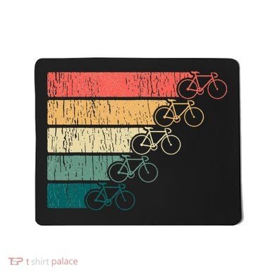 Minimalistic Cycling Funny Biking Bicycle Enthusiast Mousepad