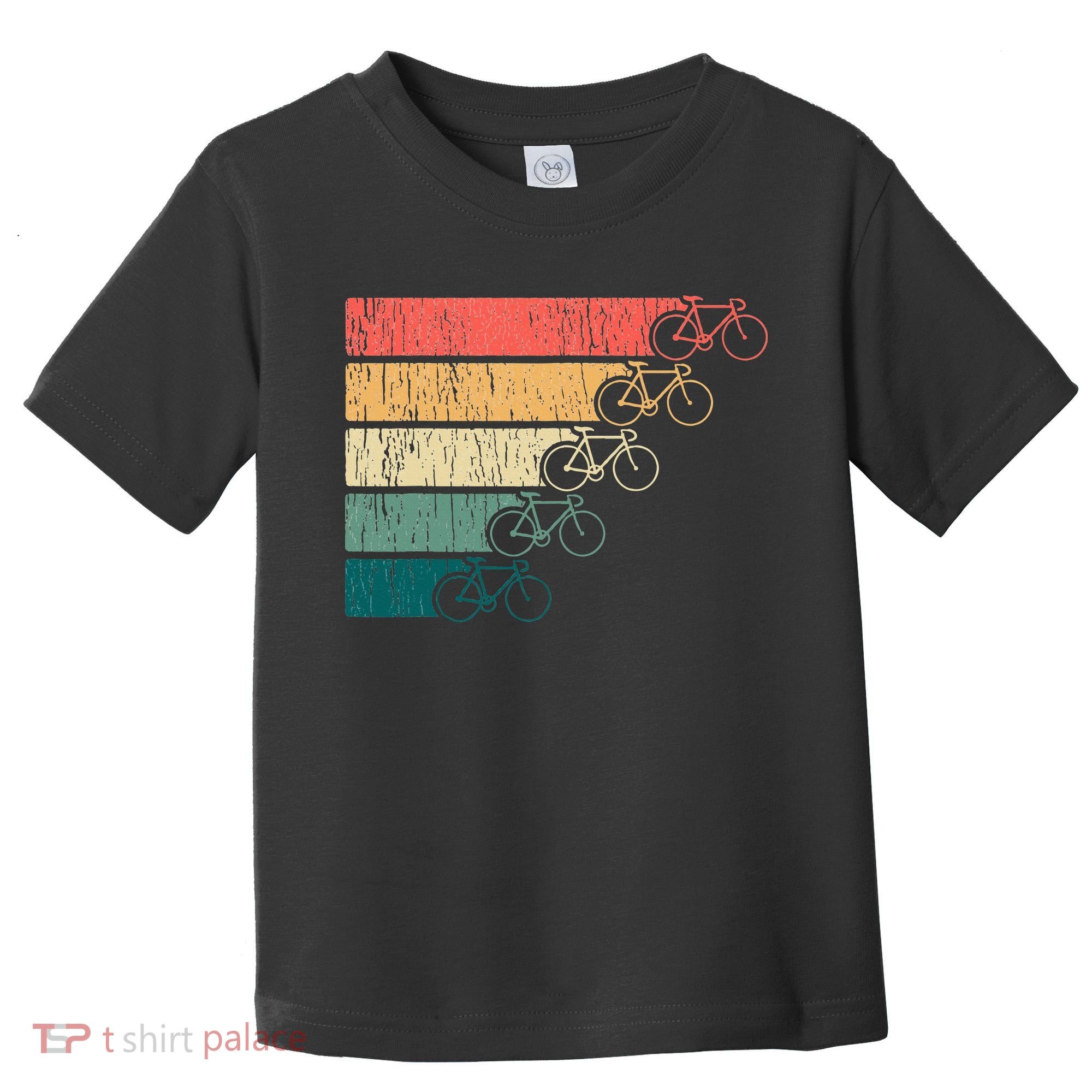 Minimalistic Cycling Funny Biking Bicycle Enthusiast Toddler T-Shirt