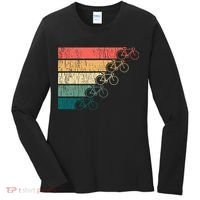 Minimalistic Cycling Funny Biking Bicycle Enthusiast Women's Long Sleeve Shirt thumb 0