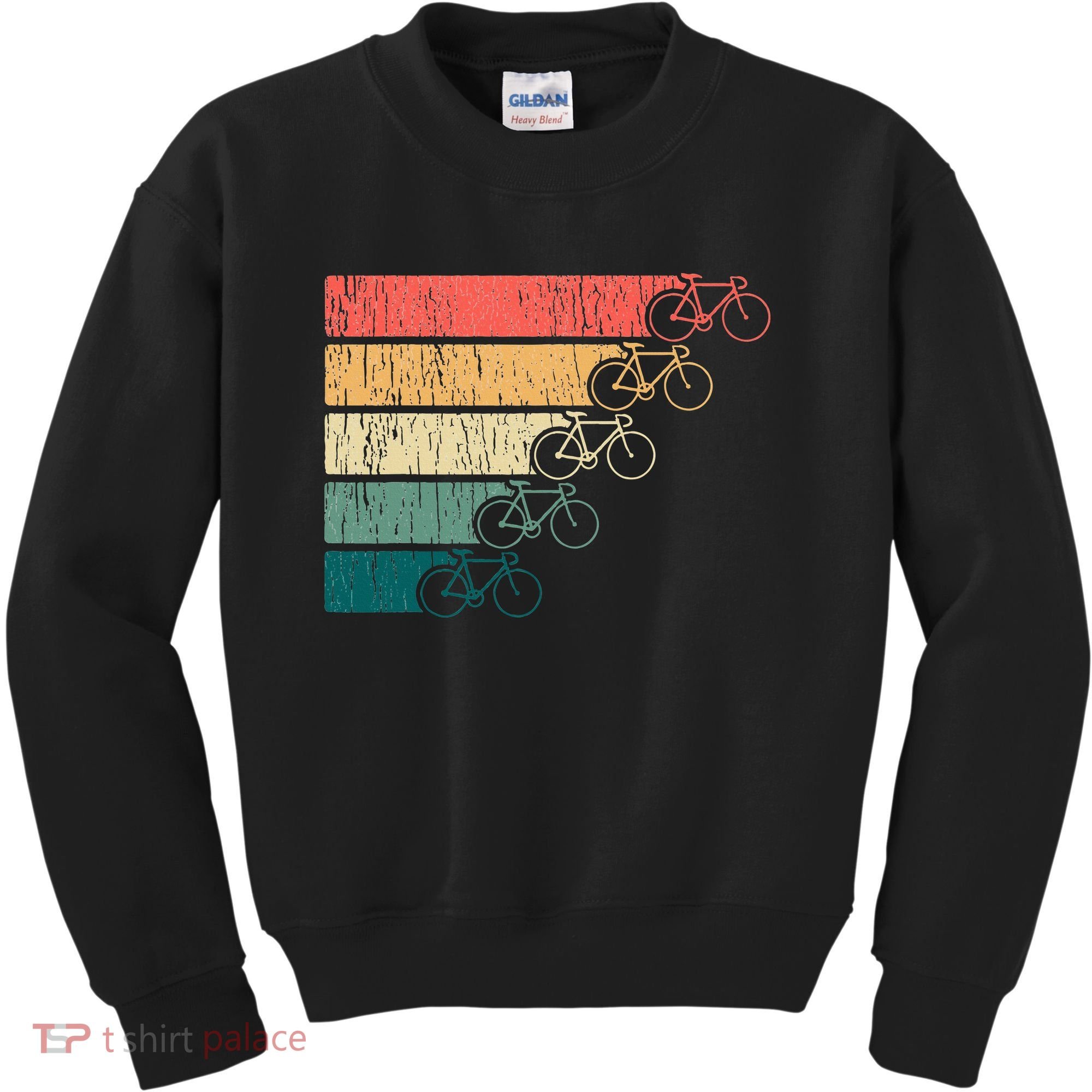 Minimalistic Cycling Funny Biking Bicycle Enthusiast Kids Sweatshirt