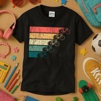 Minimalistic Cycling Funny Biking Bicycle Enthusiast Kids T-Shirt thumb 3