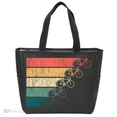 Minimalistic Cycling Funny Biking Bicycle Enthusiast Tote Bag